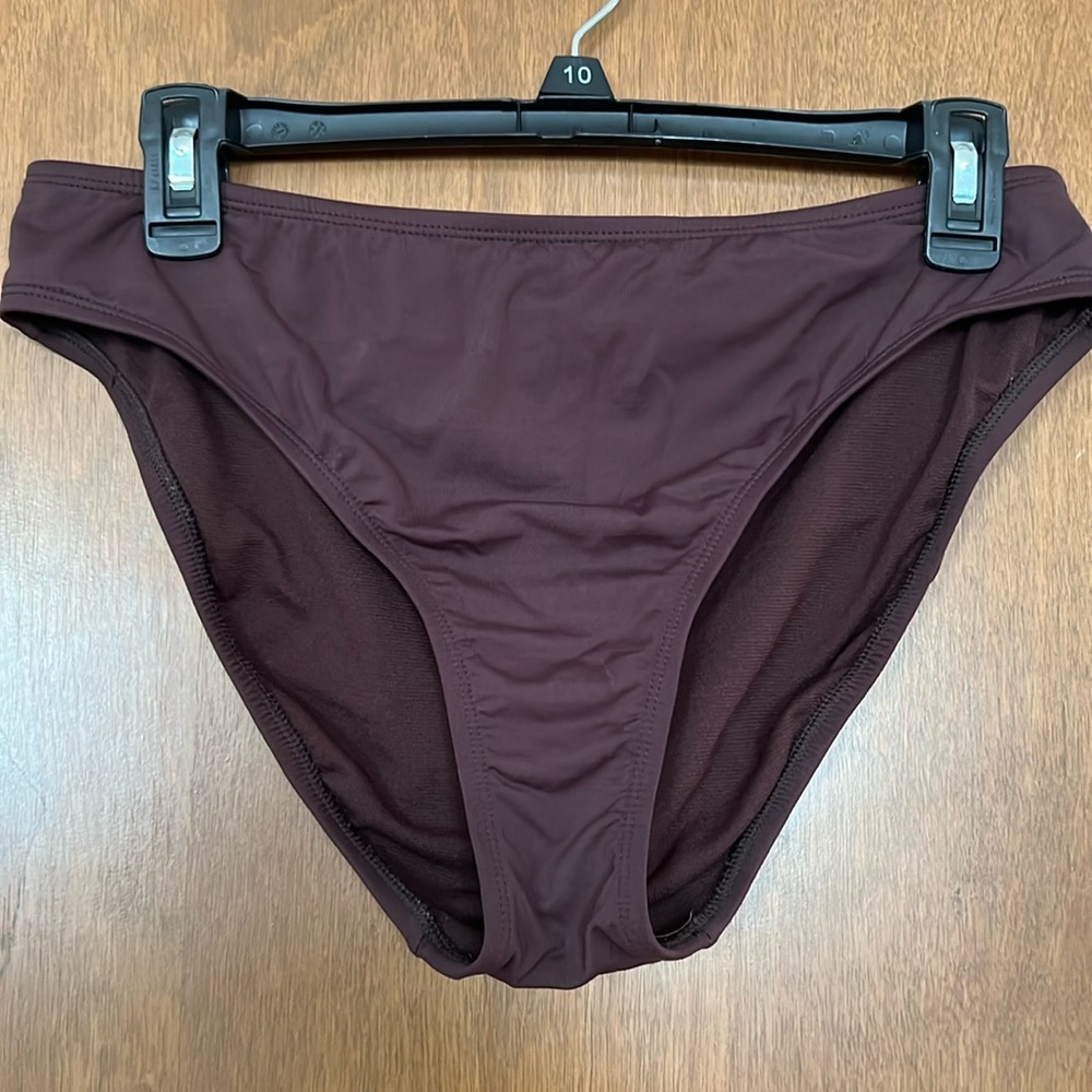 EUC JAG Brown Swimsuit Bikini Bottom Size Large